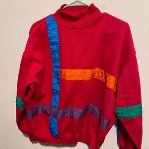 Colorful‎ Turtleneck Sweater Vintage Starting Point